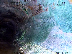 Rohrwand wieder hergestellt mit Janssen Sanierungsverfahren